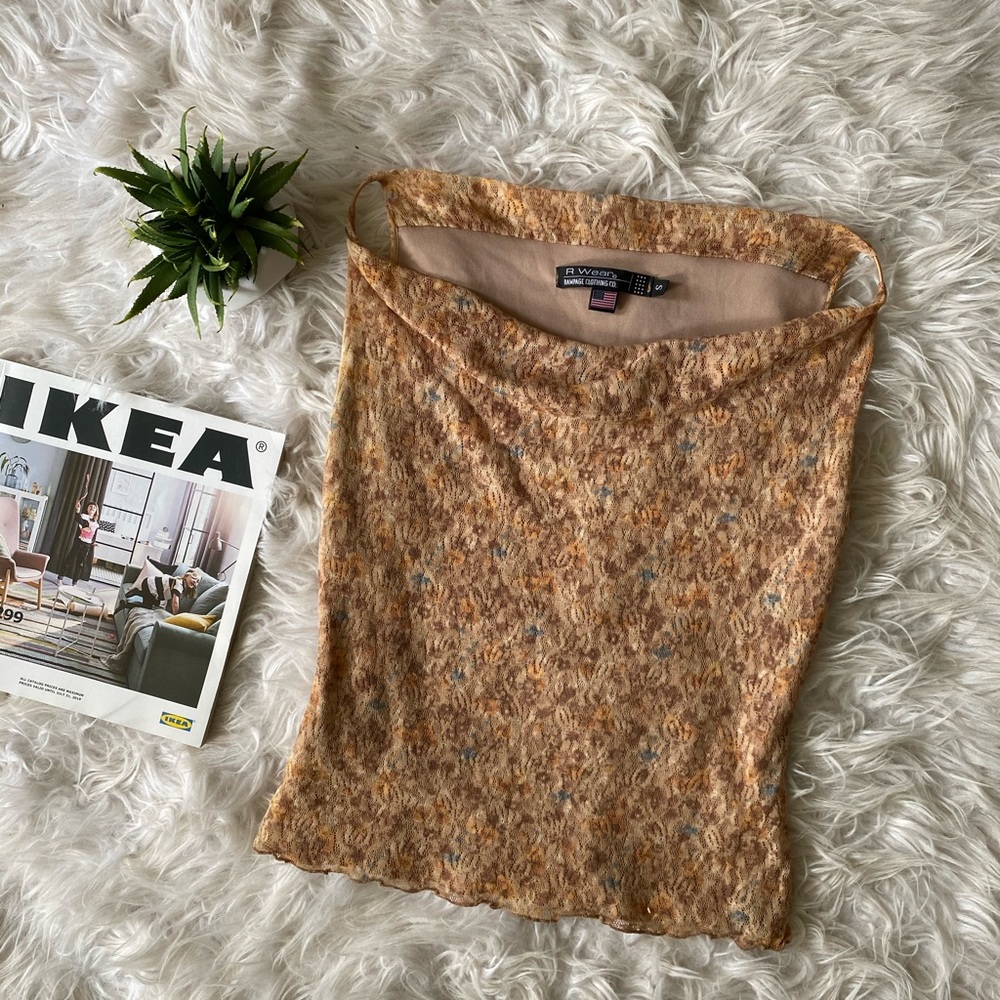 R WEAR RAMPAGE CLOTHING CO. | Tan Lace Tank Top